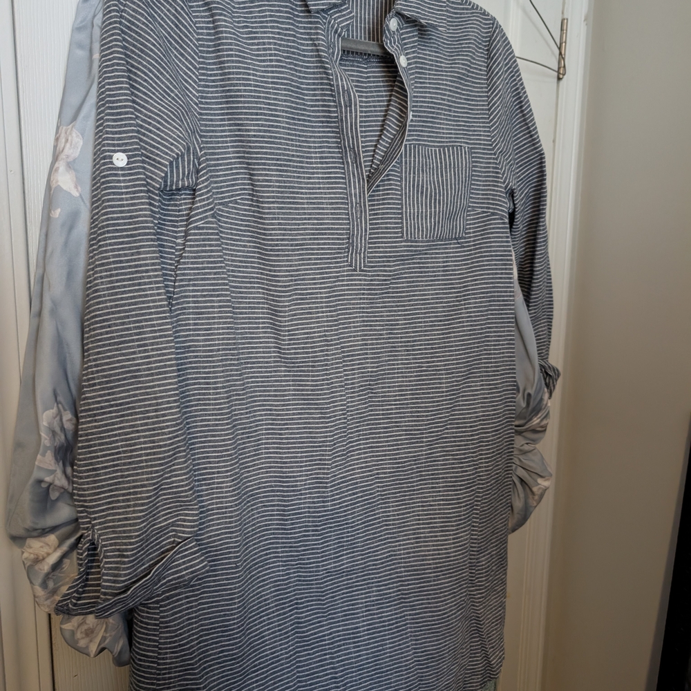 Striped Women's Shirt Dress